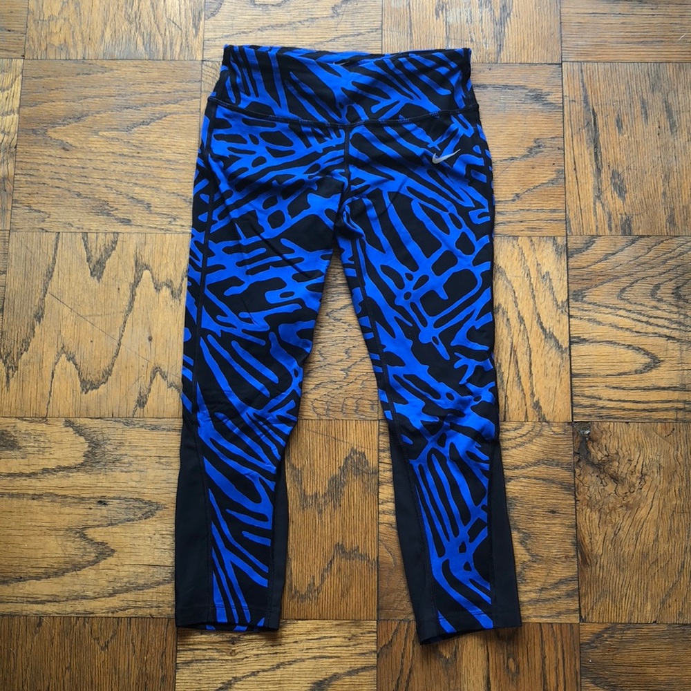 Nike 7/8 running tights with mesh detail